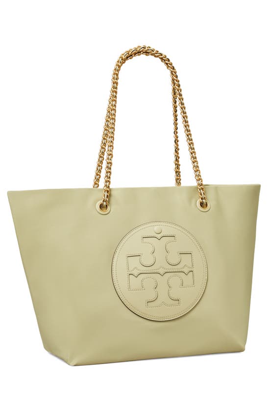 Shop Tory Burch Ella Chain Tote In Olive Sprig