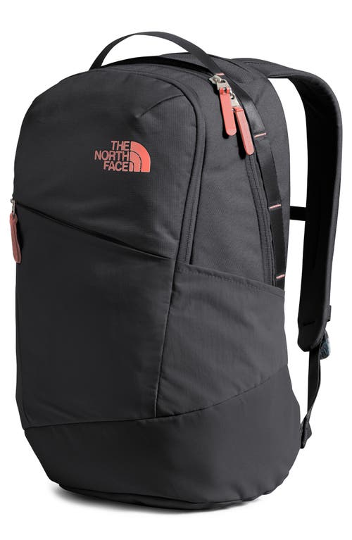 Shop The North Face Isabella 3.0 Backpack In Black Heather/coral Metallic