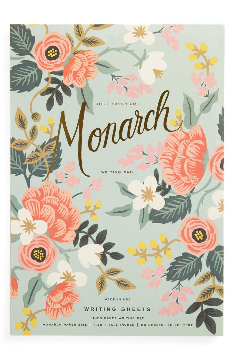 Mint Birch Monarch Ruled Notepad