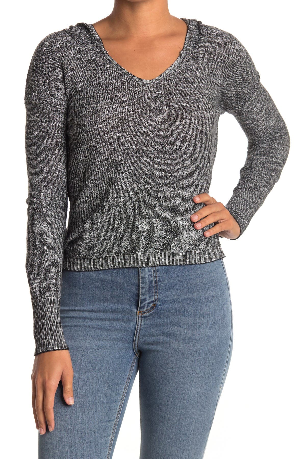 Abound Marled Knit Hoodie In Oxford