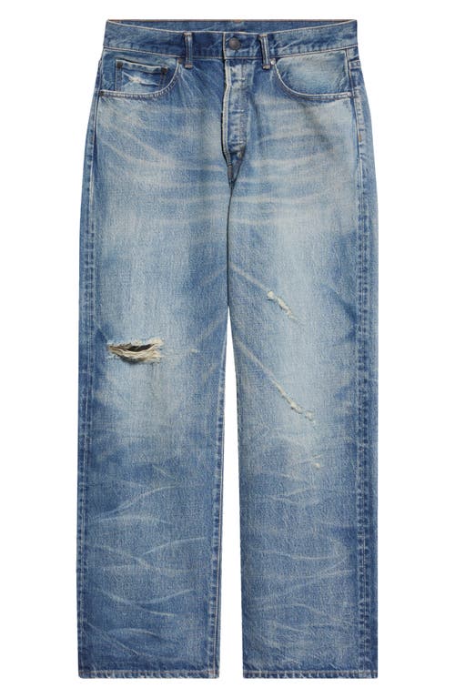 Shop John Elliott Wyatt Ripped Wide Leg Jeans In Juliette