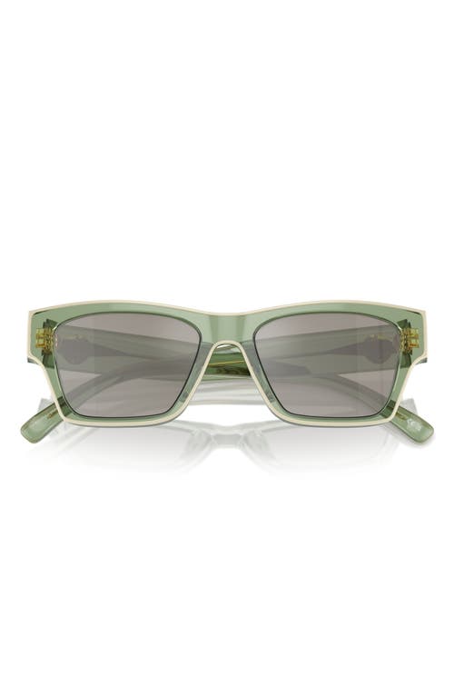 Tory Burch 53mm Rectangular Sunglasses In Green