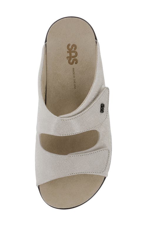Sas Cozy Slide Sandal In Web Linen