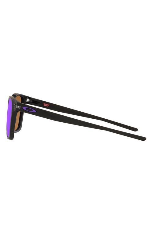 Oakley Oakely Prizm™ 55mm Sunglasses In Matte Black/prizm Violet