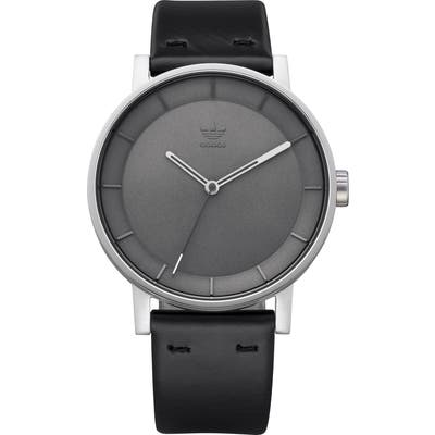 Adidas District Leather Strap Watch, 40Mm