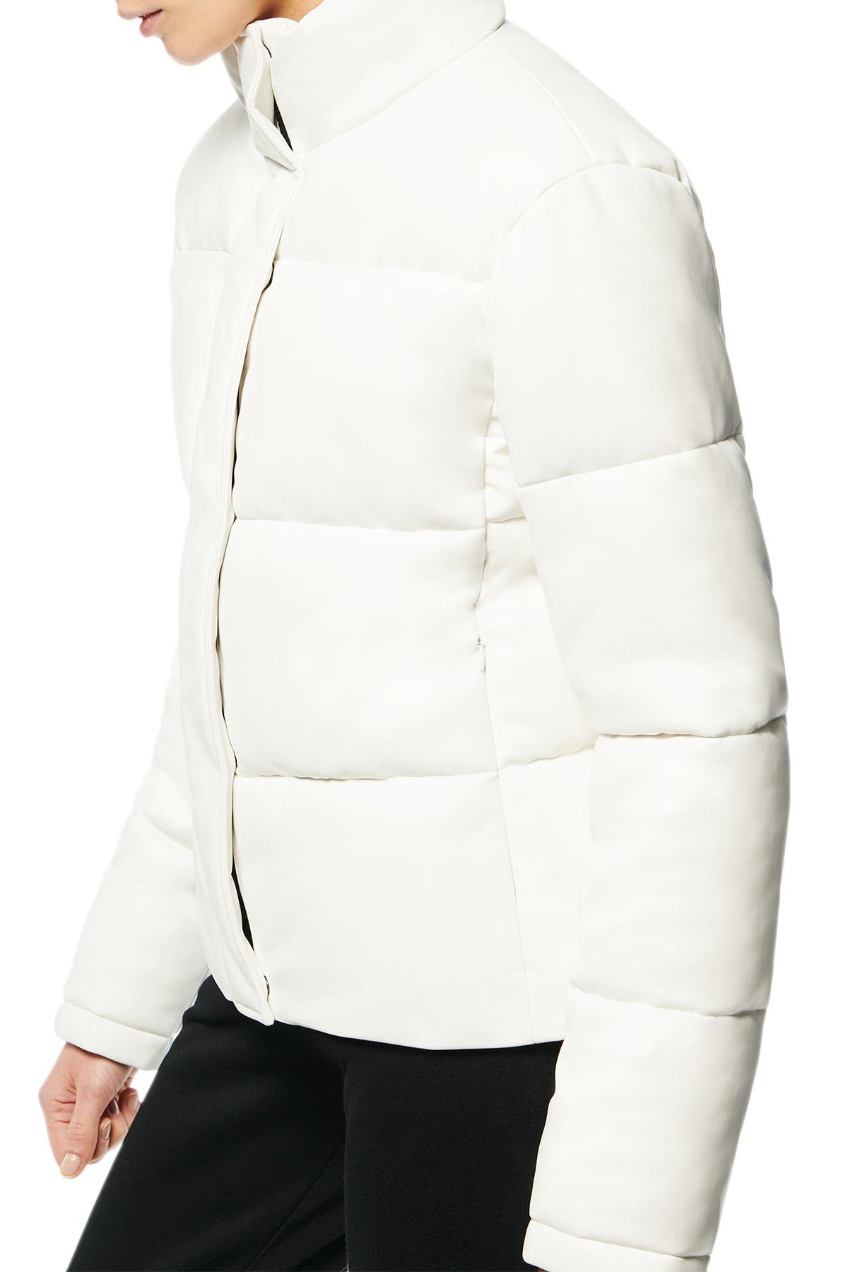 marc new york leather puffer