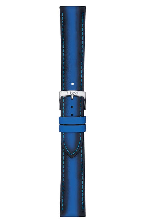 Tissot 20mm Ombré Leather Watchband in Blue