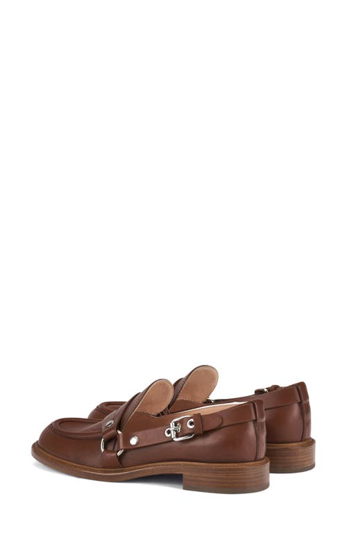 Shop Agl Attilio Giusti Leombruni Agl Stephan Buckle Detail Loafer In Saddle