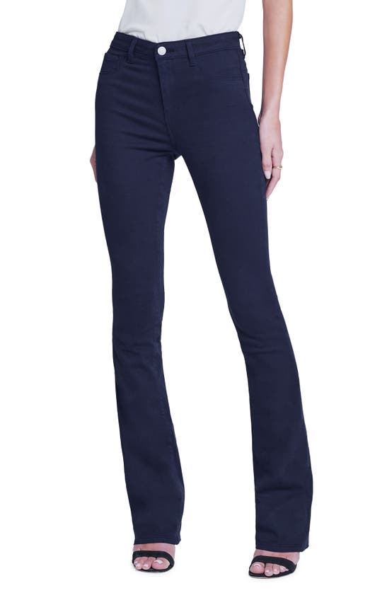 L Agence Selma Sleek Baby Bootcut Jeans In Midnight