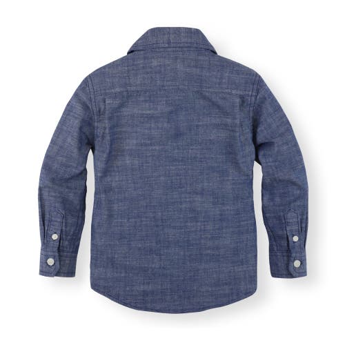 Shop Hope & Henry Boys' Organic Chambray Shirt, Kids In Blue Chambray