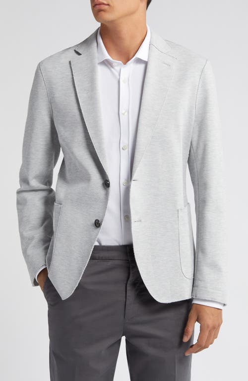 BOSS Hanry Heathered Cotton Blend Sport Coat Medium Grey at Nordstrom,