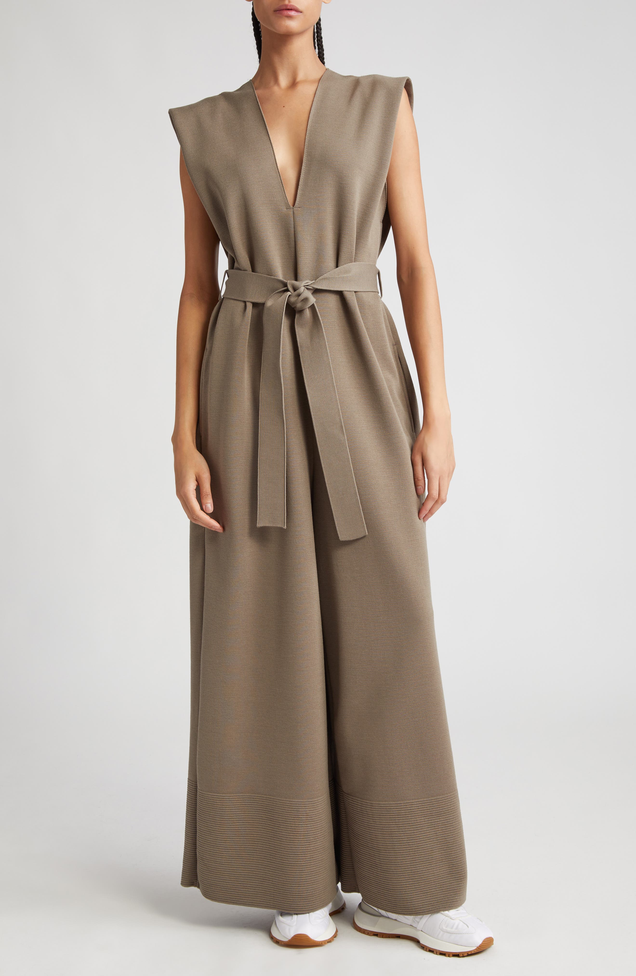 Wool-blend jumpsuit