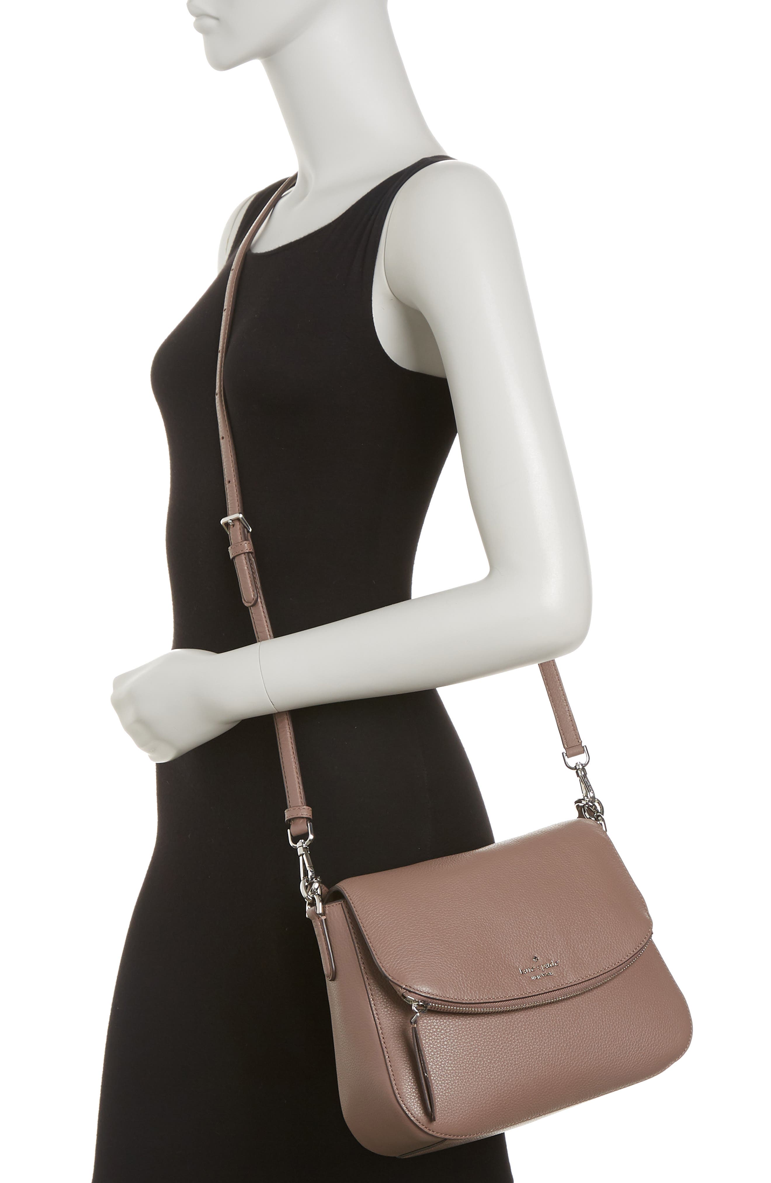 Kate Spade Jackson Medium Flap Shoulder Bag In Brownstone | ModeSens