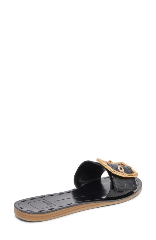 Shop Dolce Vita Dasa Slide Sandal In Noir Leather