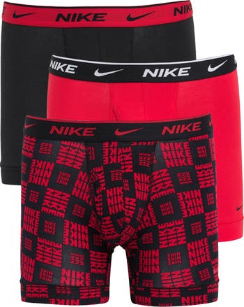 Nike Dri-FIT Essential 3-Pack Stretch Cotton Boxer Briefs in Multi Print at Nordstrom, Size Medium