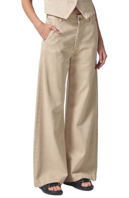 Shop Citizens Of Humanity Beverly Slouchy Bootcut Pants In Taos Sand