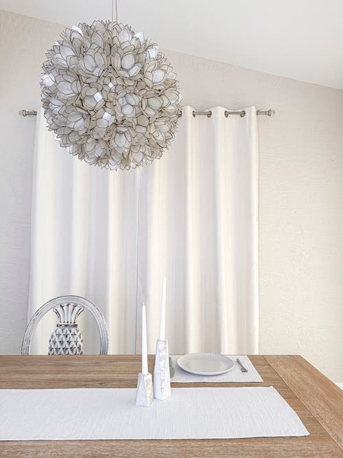 Anaya Seaside Smooth Indoor Outdoor Table Runner In White