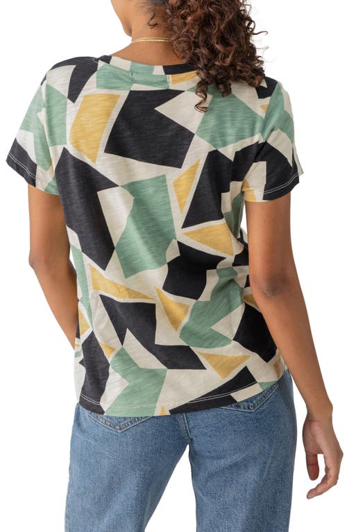 Shop Sanctuary The Perfect Geo Print Cotton Blend Knit Top In Kaleidoscope