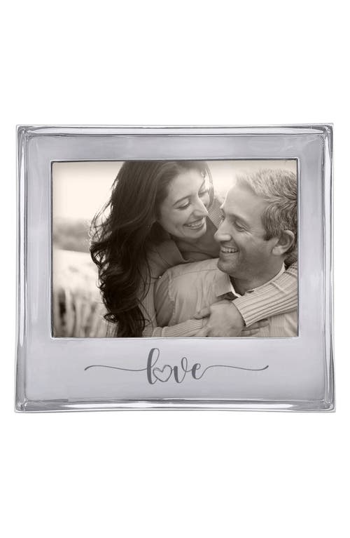 Mariposa Love Signature Picture Frame in Silver 