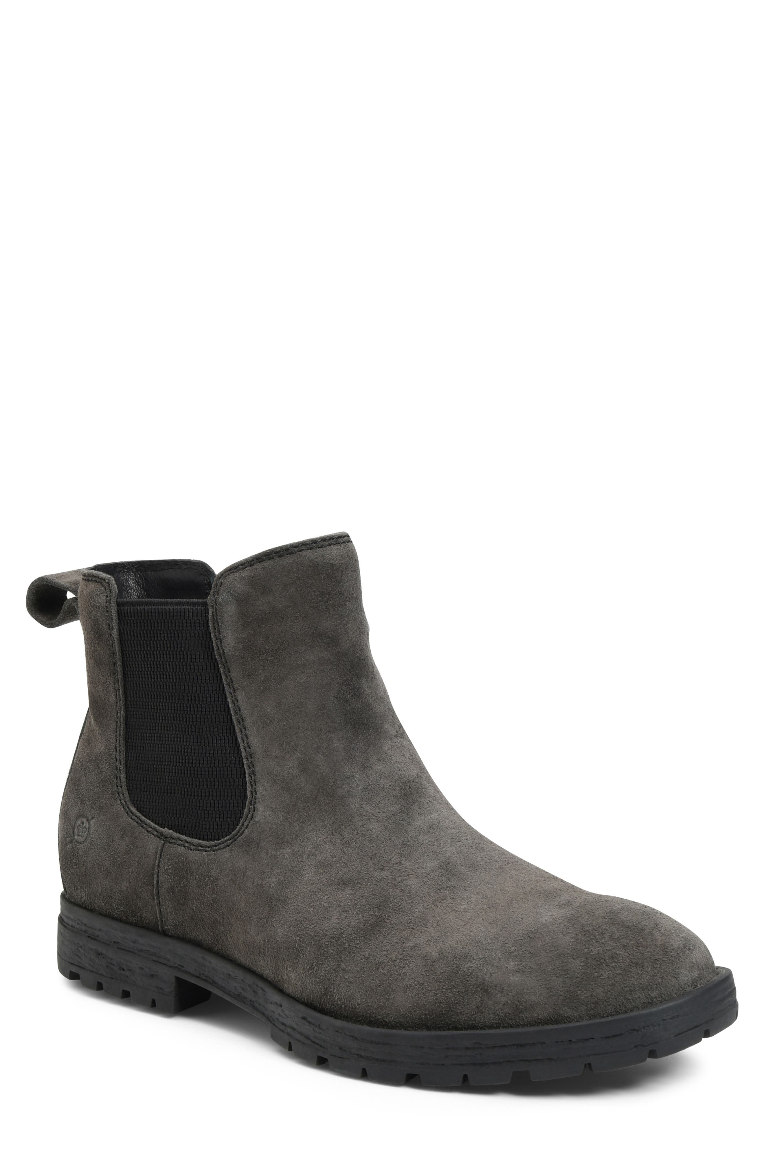 born grey suede boots