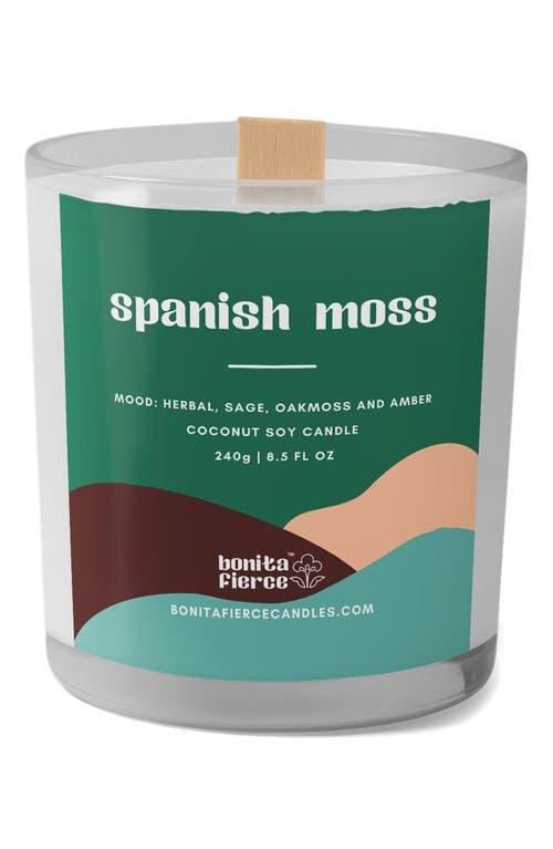 Bonita Fierce Spanish Moss Candle In Green