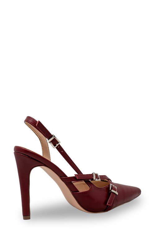 CHASE & CHLOE CHASE AND CHLOE BUCKLE BANDS SLINGBACK PUMP 