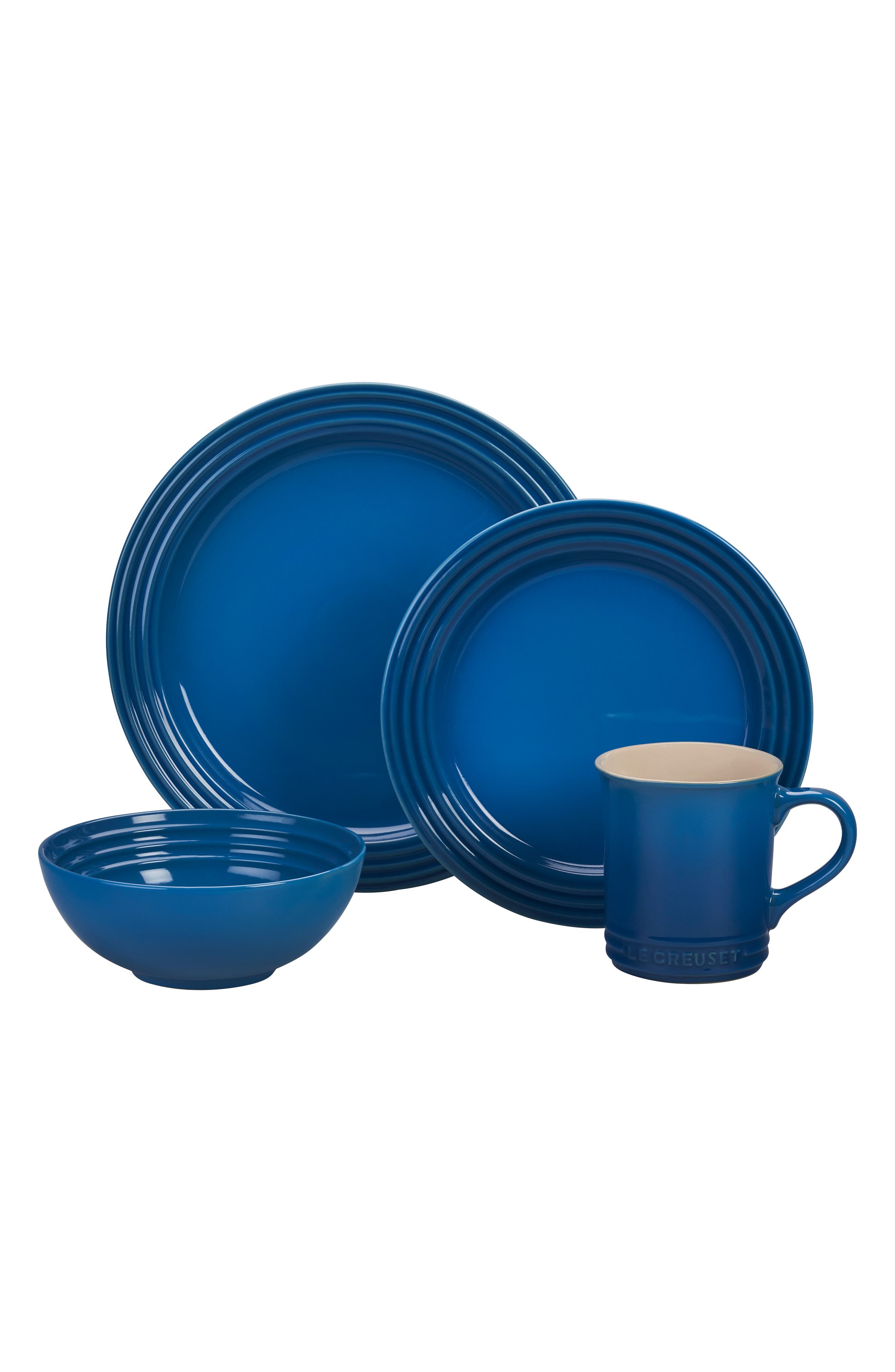 UPC 630870248525 product image for Le Creuset 16-Piece Stoneware Dinnerware Set, Size One Size - Blue | upcitemdb.com