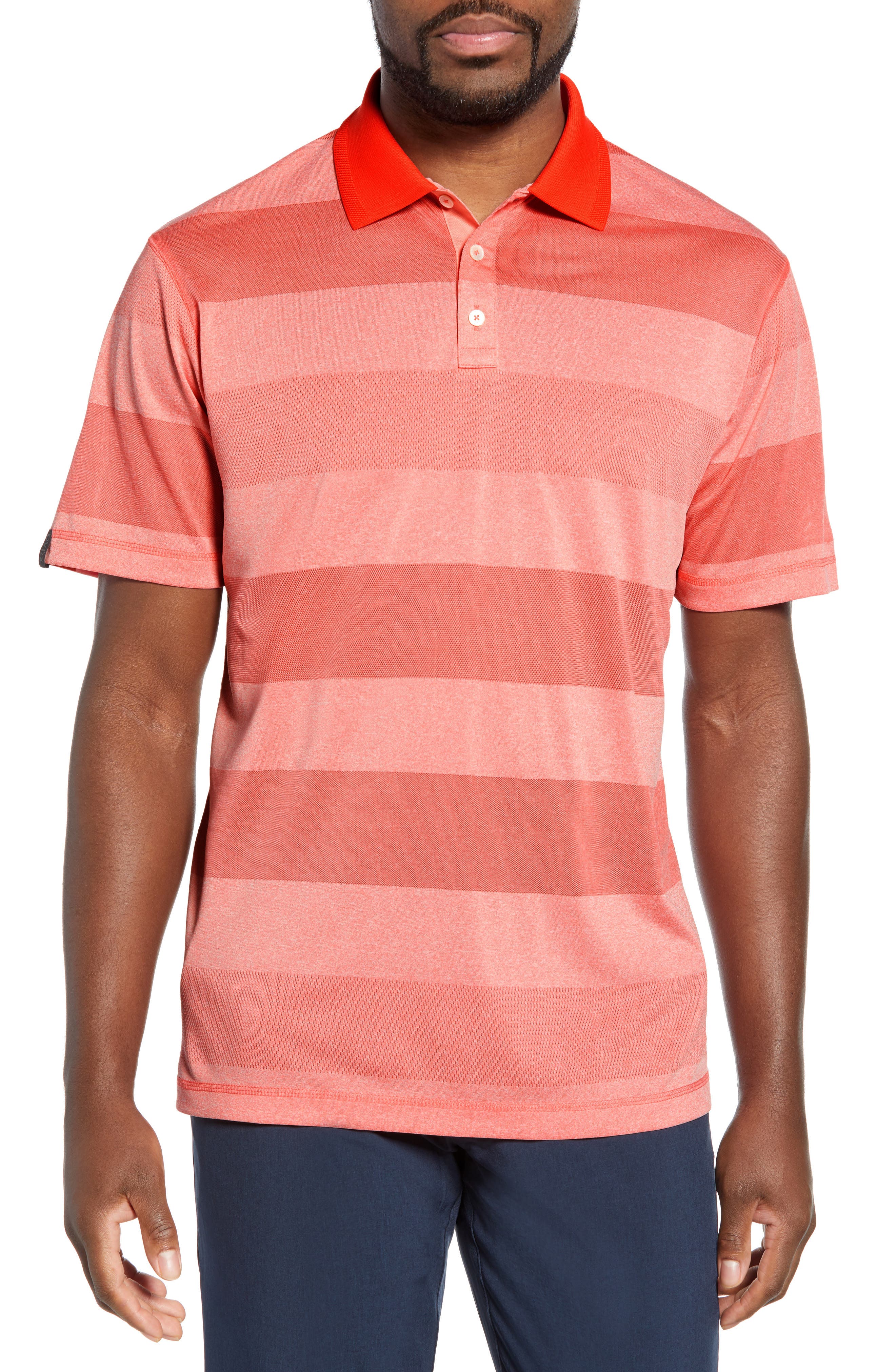 Devereux Republic Regular Fit Polo, Coral