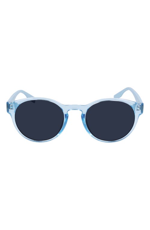 Converse Malden 51mm Round Sunglasses in Crystal Sea Salt Blue /Blue
