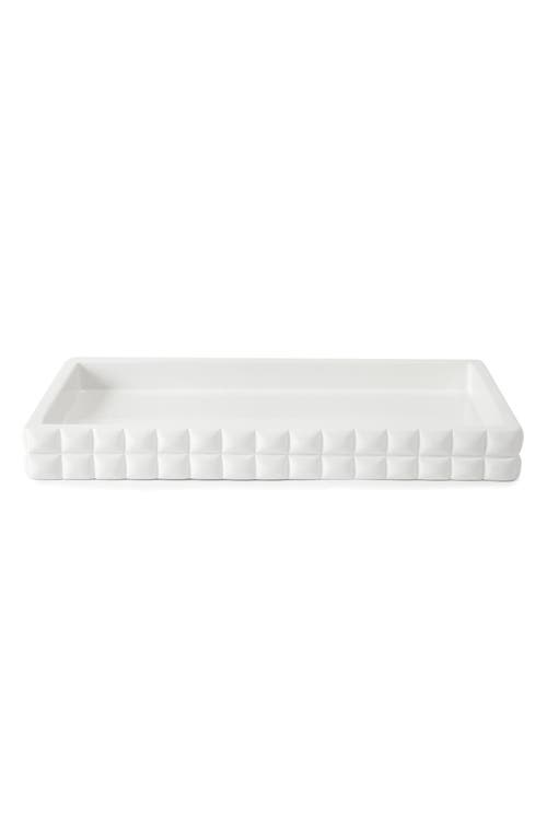Kassatex Piazza Tray in White at Nordstrom