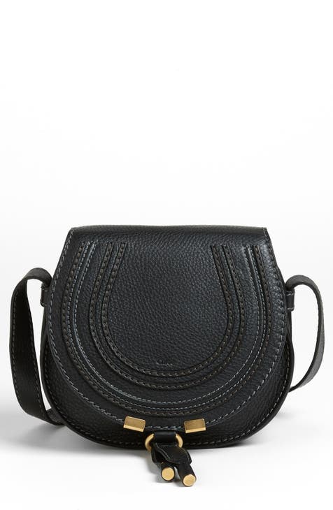 Chloé Chloe Black Marcie Leather Crossbody Bag Pony-style calfskin  ref.512264 - Joli Closet