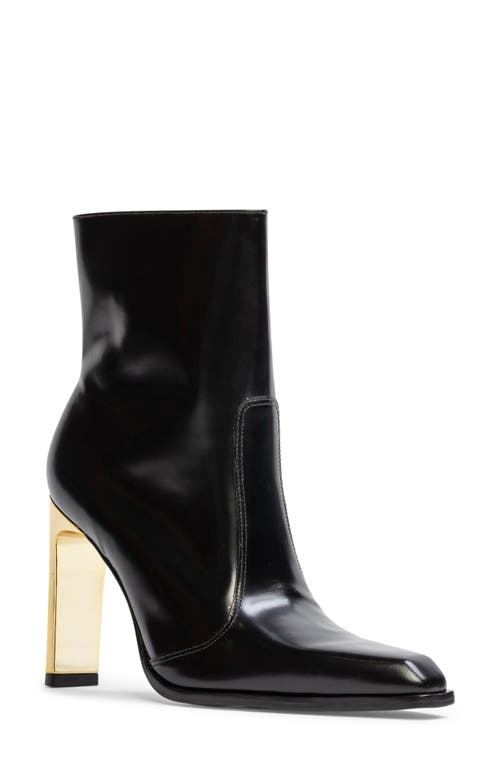 Black Suede Studio Domino Bootie In Black