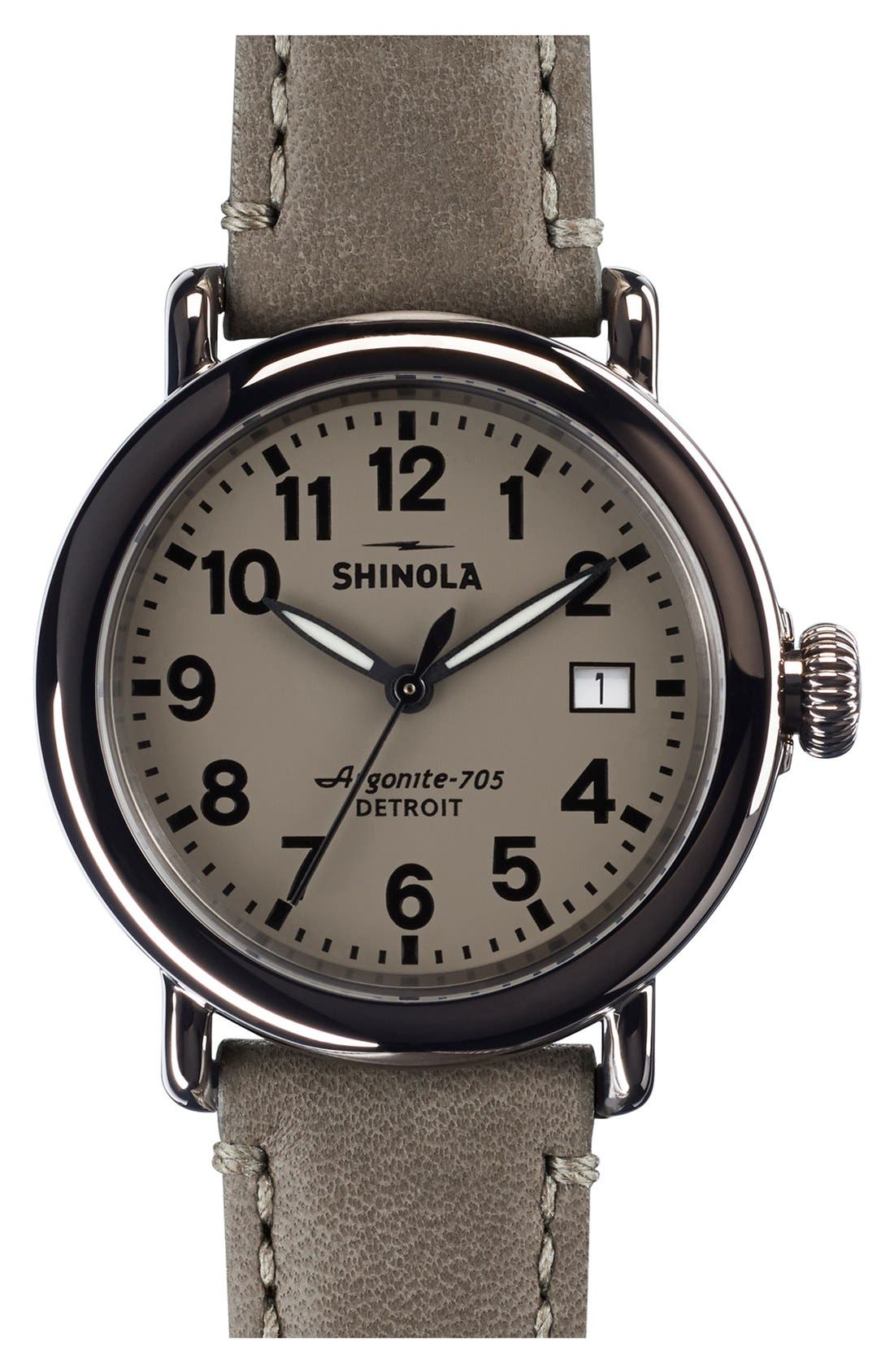Shinola 'The Runwell' Leather Strap Watch, 36mm Nordstrom