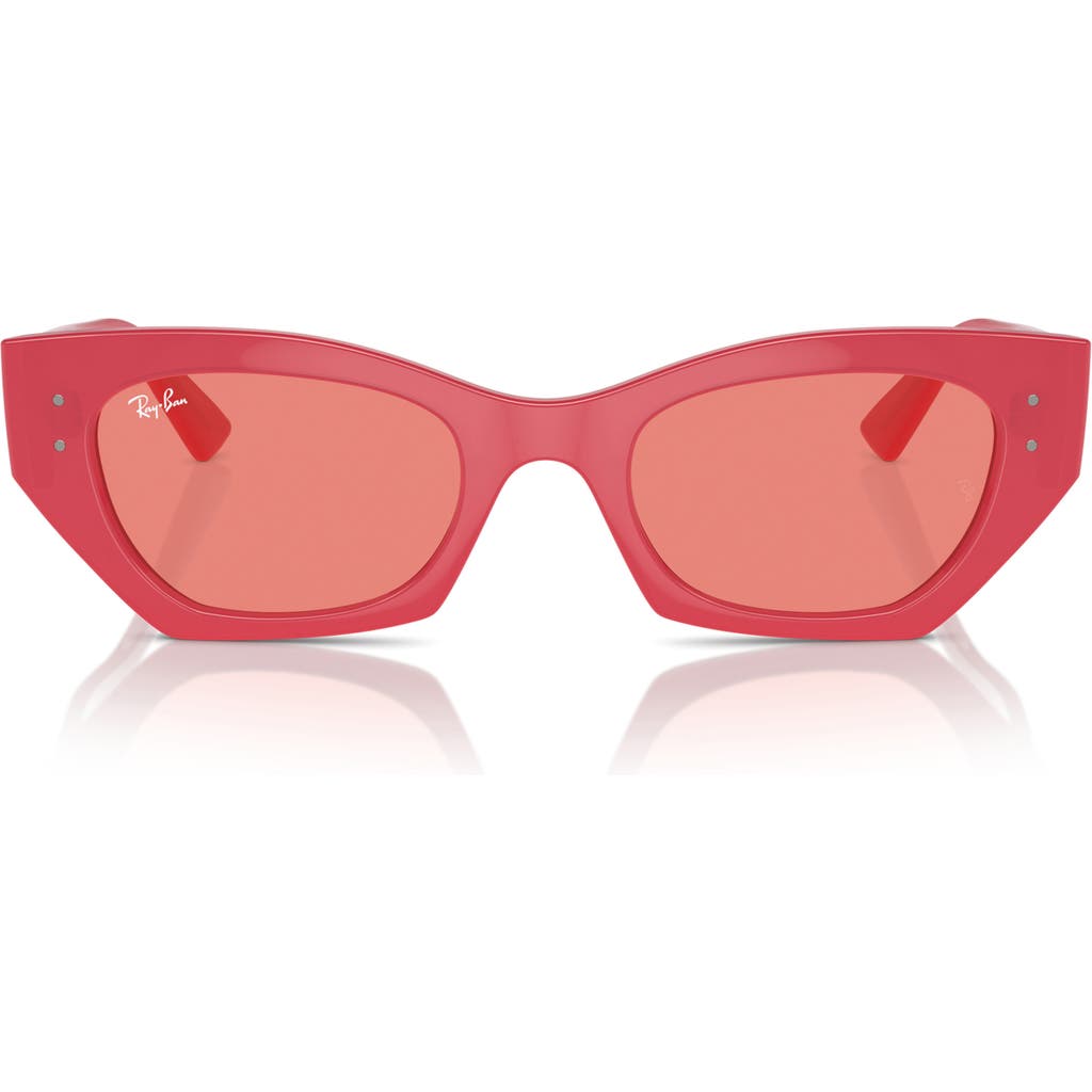 Ray Ban Ray-ban Zena 52mm Geometric Sunglasses In Pink