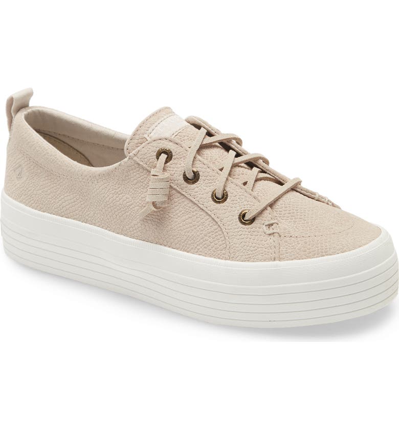 SPERRY Crest Vibe Serpent Platform Sneaker, Main, color, IVORY LEATHER