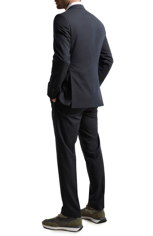 Samuelsohn Ice Wool Serge Suit In Charcoal