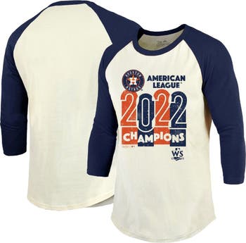 Houston Astros Fanatics Branded 2021 American League Champions Locker Room  Tri-Blend Raglan Long Sleeve T-Shirt - Heathered Gray