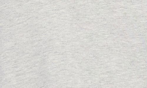 Karen Kane Faux Leather Trim Long Sleeve Asymmetric Top In Heather