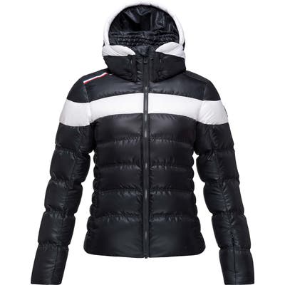 Rossignol Hiver Tailored Fit Waterproof 750-Fill-Power Down Jacket With Faux Fur Trim