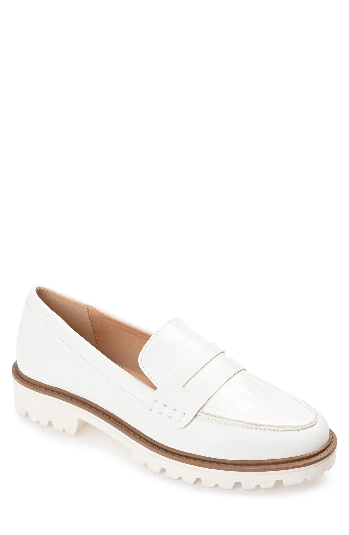 womens white penny loafers