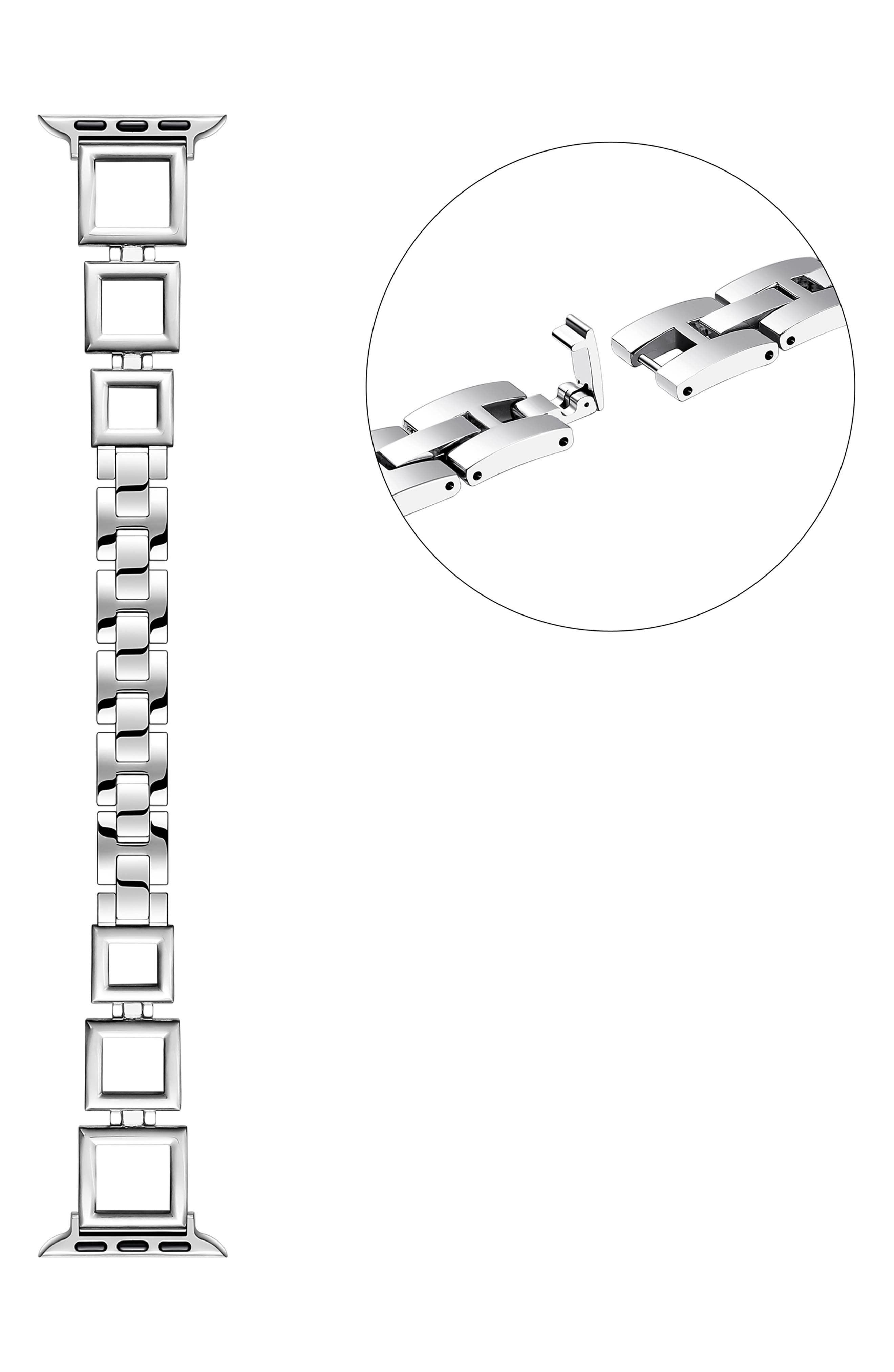 The Posh Tech Journey Stainless Steel Apple Watch® Watchband Nordstrom