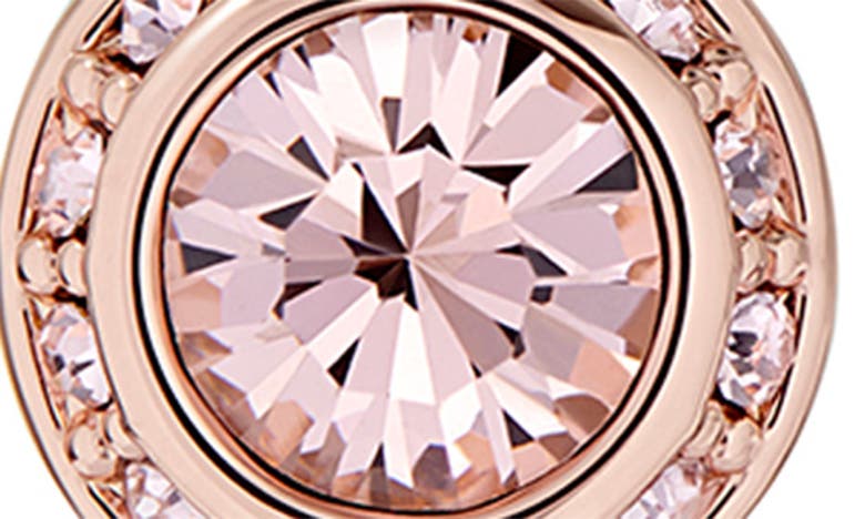 Shop Ted Baker Soletia Solitaire Crystal Halo Stud Earrings In Rose Gold Tone Vint Rose Crys