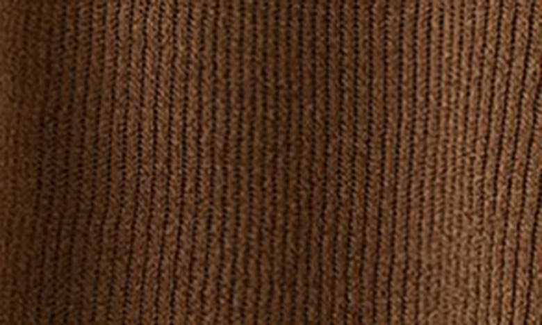 Shop Eileen Fisher Ribbed Organic Linen & Cotton Cardigan In Bronze