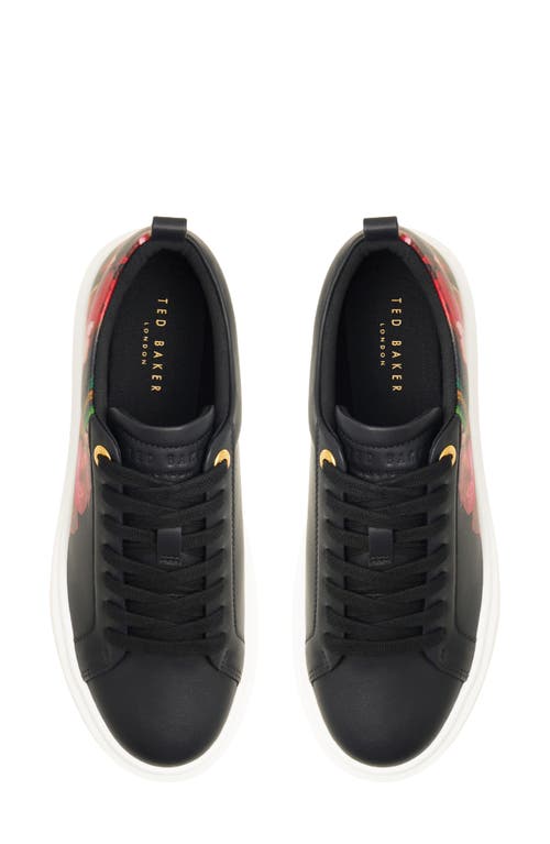 Ted Baker London Avery Platform Sneaker In Black Multi