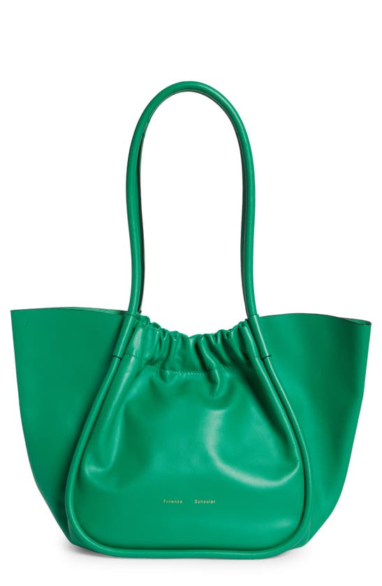 PROENZA SCHOULER LARGE RUCHED LEATHER TOTE
