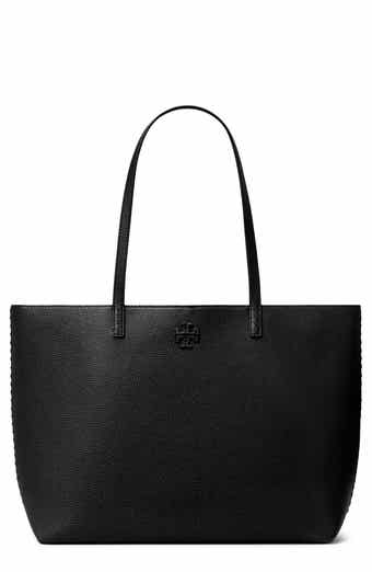 10157 TORY BURCH Perry Triple Compartment Small Tote Bag BLACK NEW