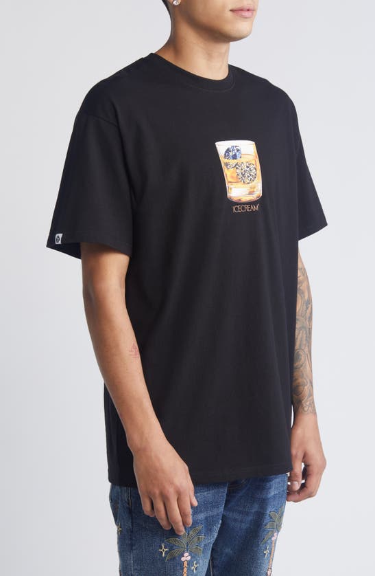 Shop Icecream Estate Graphic T-shirt In Black