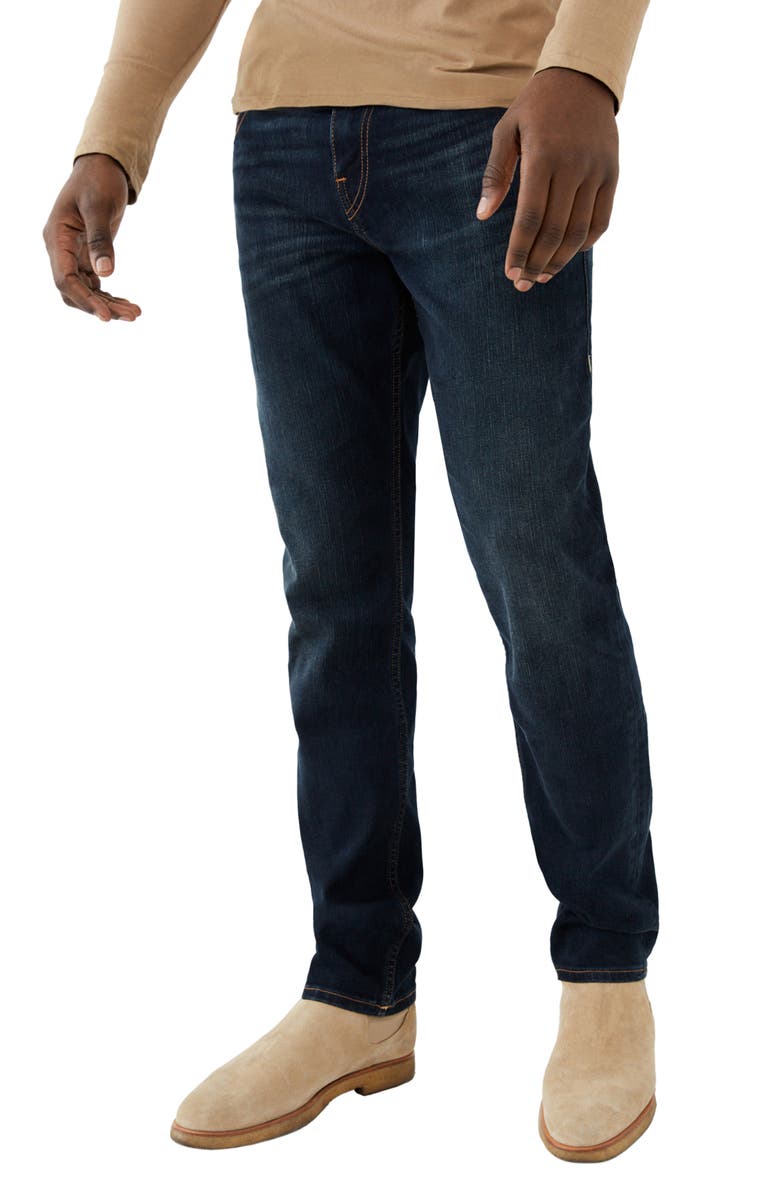 TRUE RELIGION Geno Flap Pocket Slim Leg Jeans, Main, color, HHGD - DALSTON BAY DARK