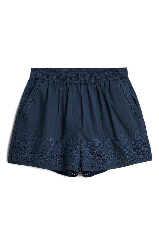 Shop Rag & Bone Maye Embroidered Shorts In Salpaisley