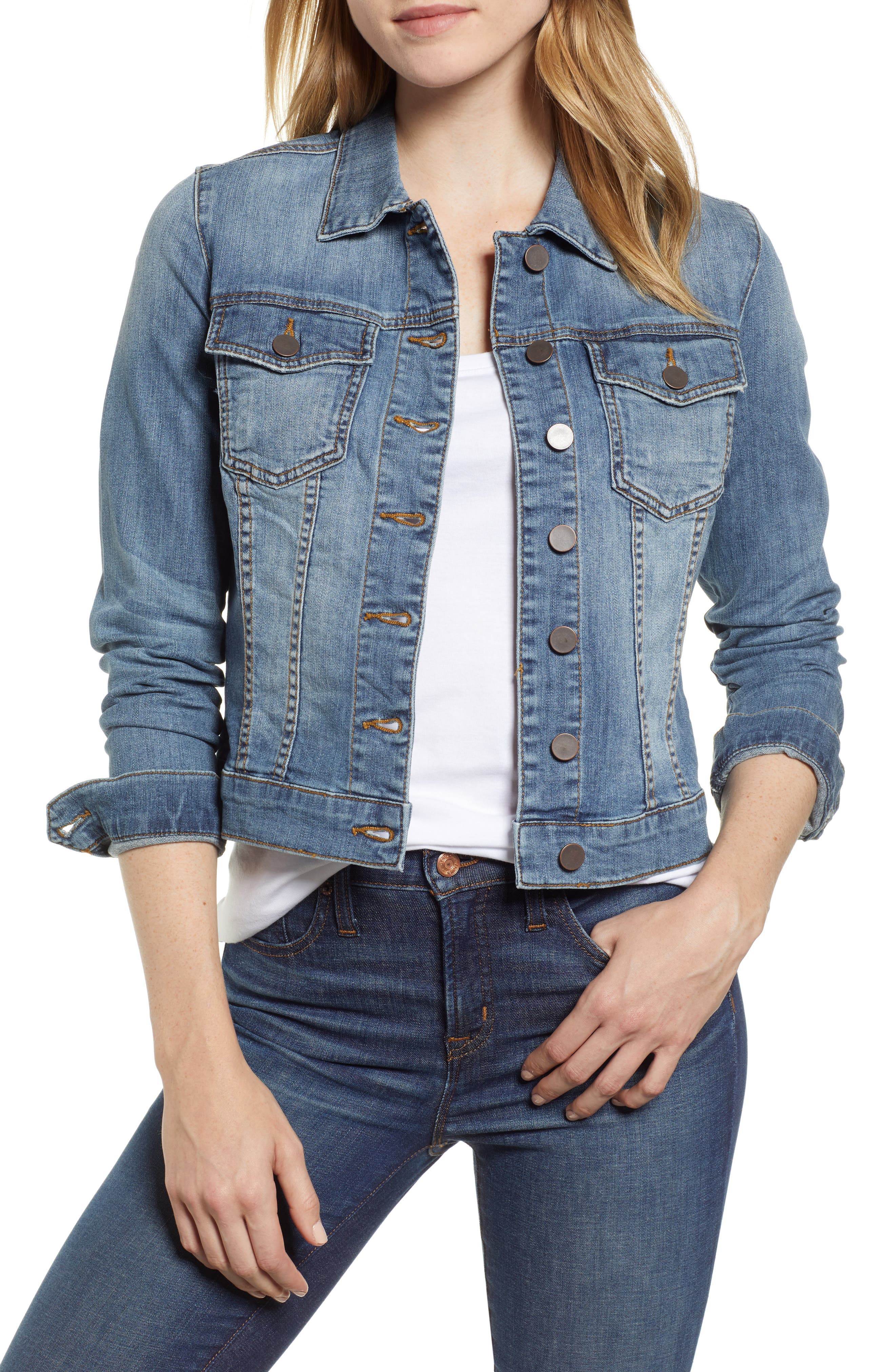 kut from the kloth helena denim jacket